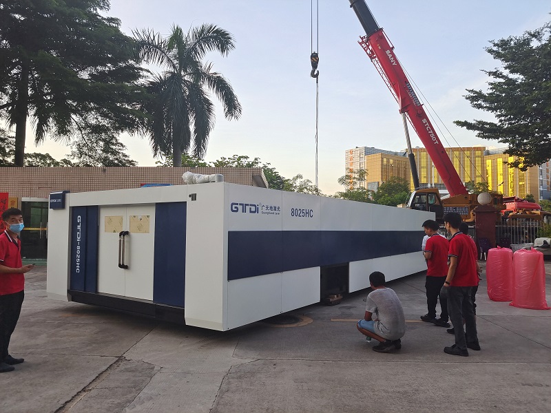 完美电竞激光8025HC总线高功率12000W光纤激光切割机交付成功